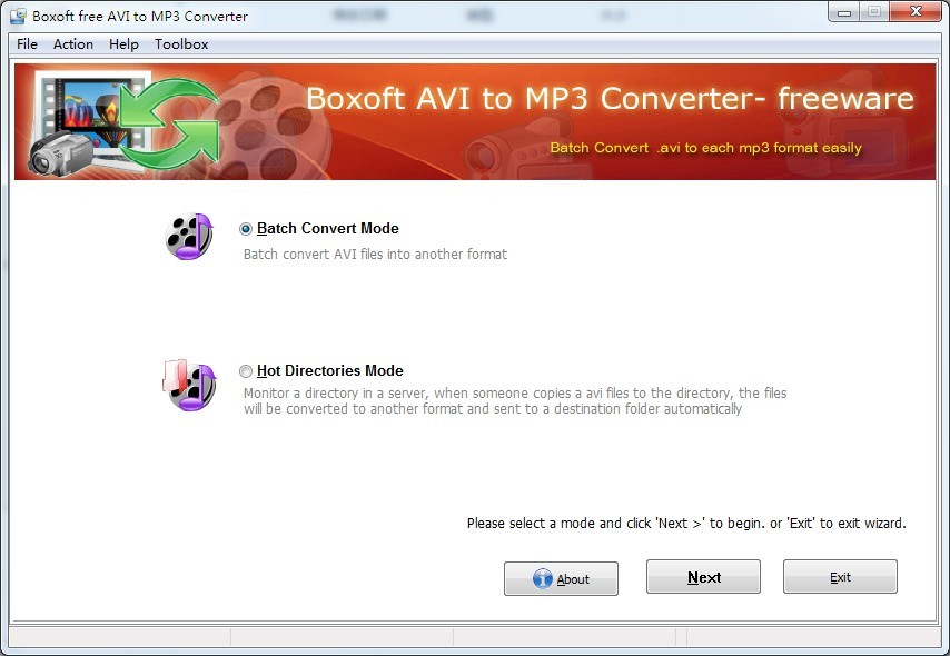 Boxoft AVI to MP3 Converter (freeware)