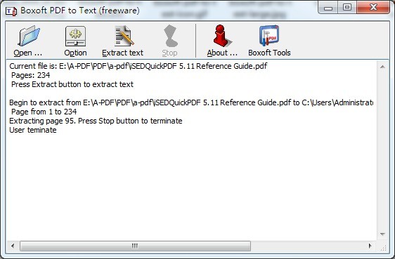 Boxoft Free PDF To Text Converter (freeware)