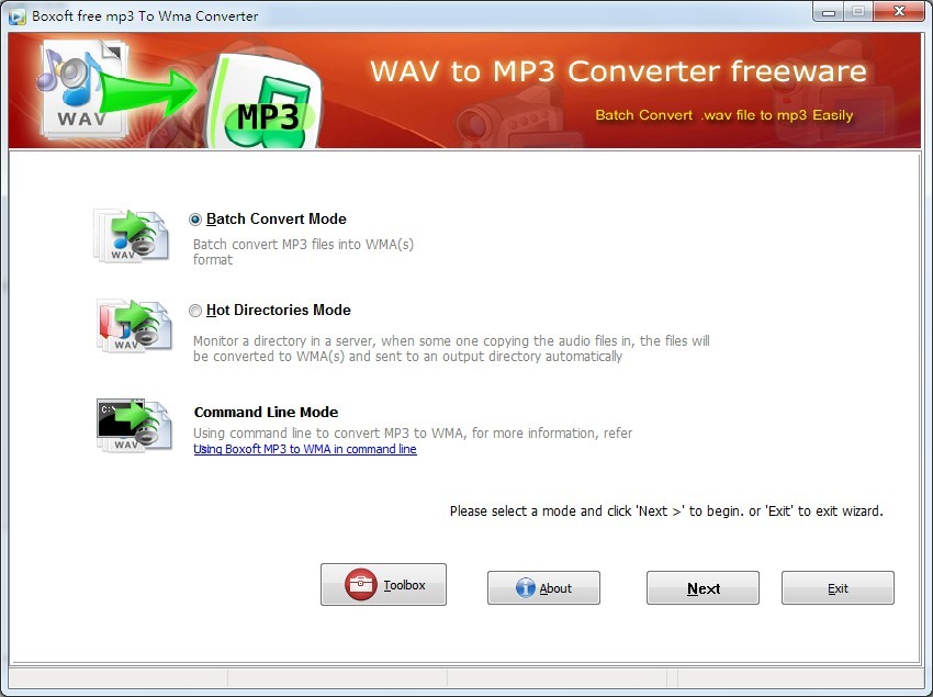 Boxoft MP3 to Wma Converter (freeware)