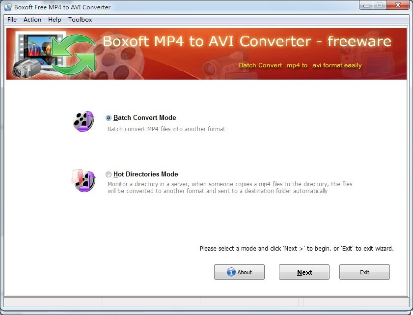 Boxoft MP4 to AVI Freeware