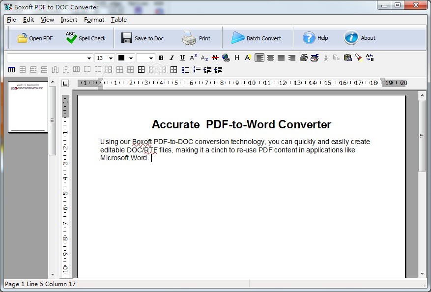 Boxoft PDF to DOC Converter