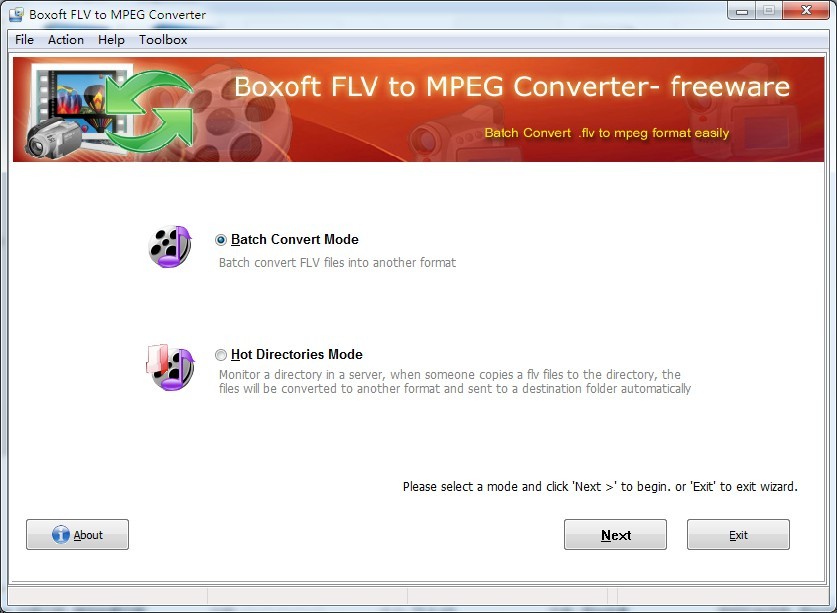 Boxoft free FLV to MPEG Converter (freeware)