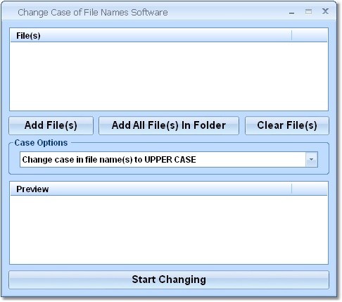 Change Case of File Names Software