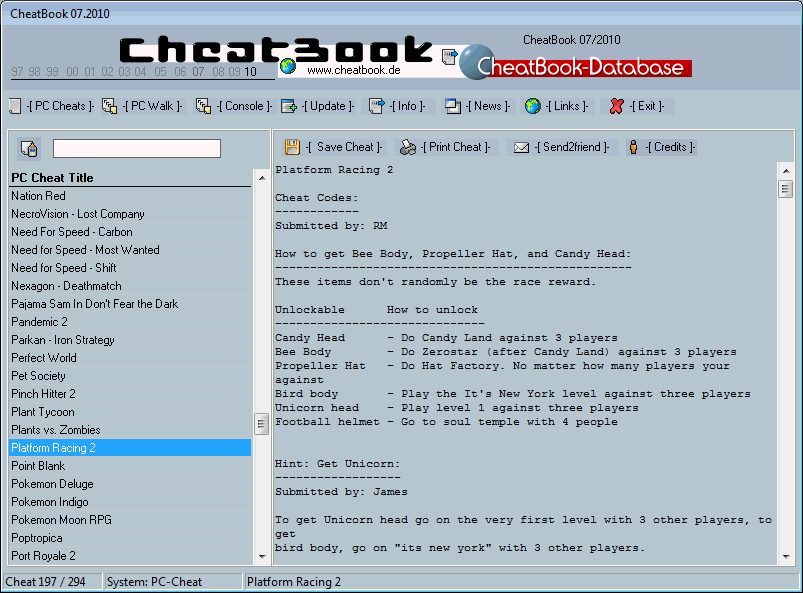 CheatBook Issue 07/2010