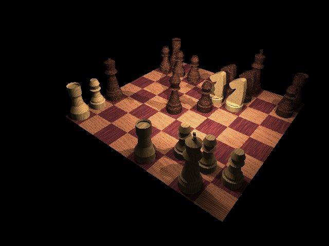 Chess position POV-Ray source generator