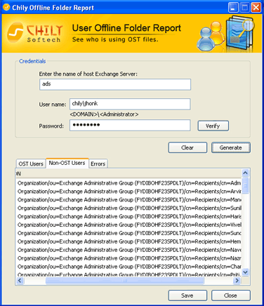 Chily Offline Folder Report