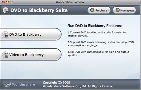 Christmas Discount Mac DVD to BlackBerry + Video to BlackBerry Converter