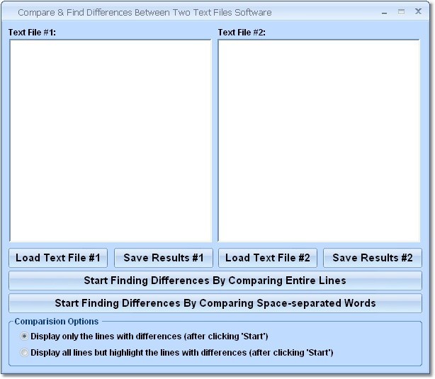 Compare Two Text Files Software