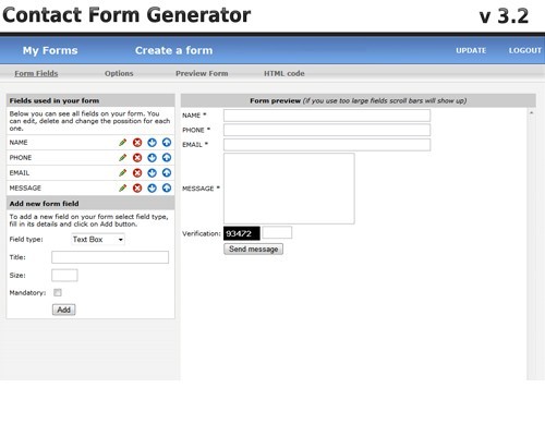 Contact Form Generator by StivaSoft