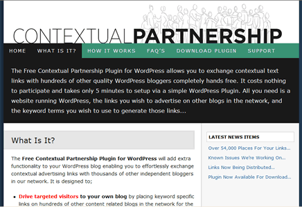 Contextual Partnership Free Plugin For WordPress