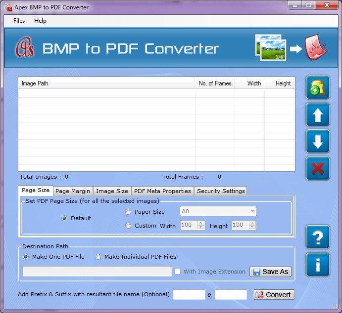Convert Bitmap to PDF