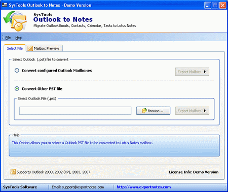 Convert Data from Outlook to Lotus