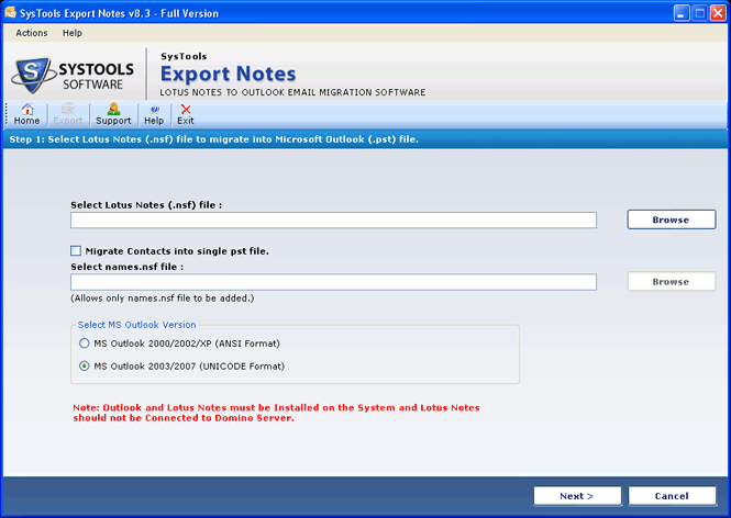 Convert Lotus Notes to Outlook PST