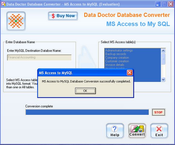 Convert MS Access To MySQL