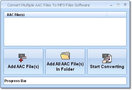 Convert Multiple AAC Files To MP3 Files Software