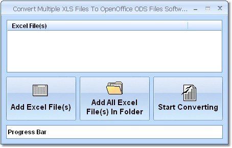 Convert Multiple XLS Files To OpenOffice ODS Files Software