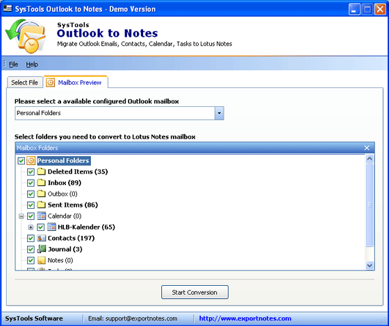 Convert PST File to Lotus Notes