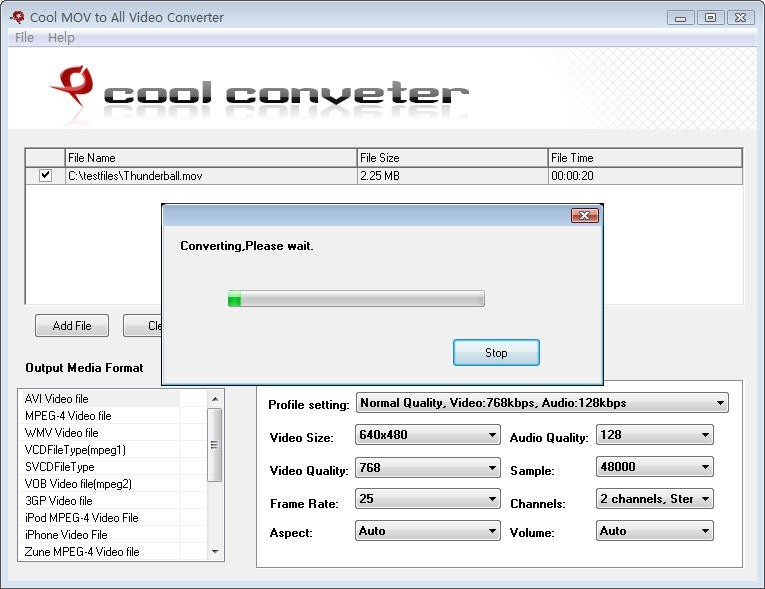 Cool Free MOV to All Video Converter