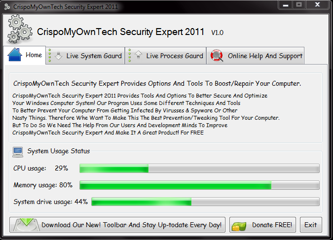 CrispoMyOwnTech Security Expert 2011