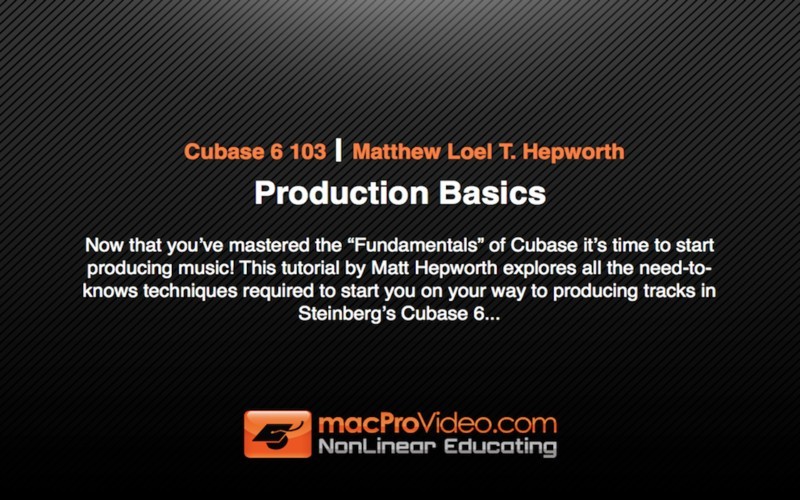 Cubase 6: Production Basics