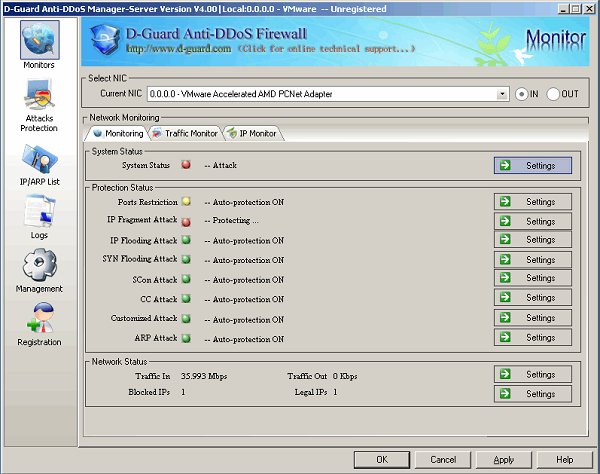 D-Guard Anti-DDoS Firewall Basic