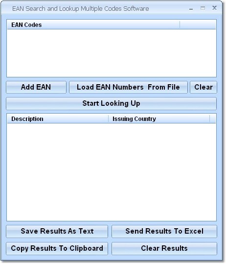 EAN Search and Lookup Multiple Codes Software