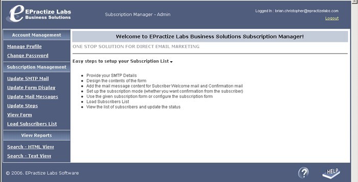 EPractize Labs Online Subscription Manager - Hosting Edition