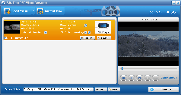 E.M. Free Video Converter for PSP