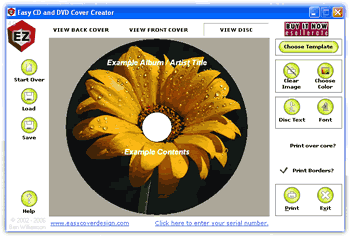 Easy CD & DVD Cover Creator and Disc Label Mak