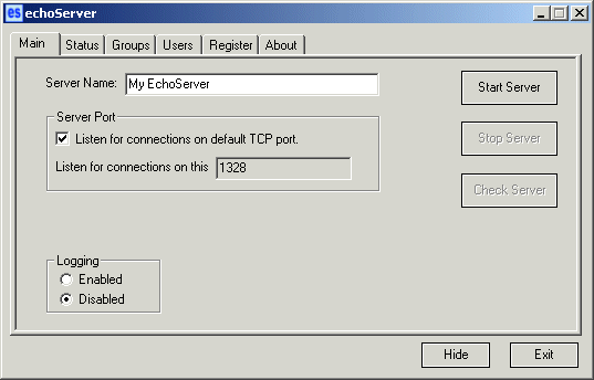 EchoServer for Windows