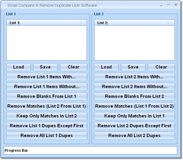 Email Compare & Remove Duplicate Lists S