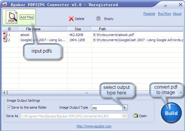 Epubor PDF2JPG Converter