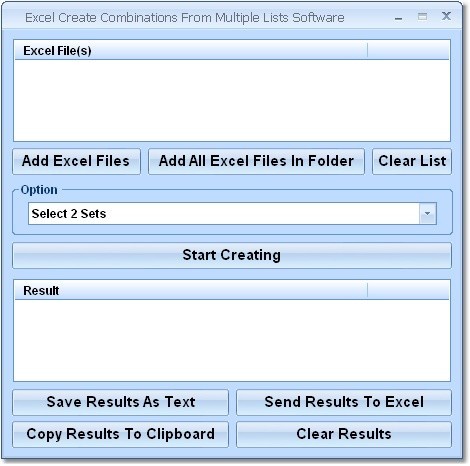 Excel Create Combinations From Multiple Lists Software