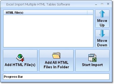 Excel Import Multiple HTML Tables Software