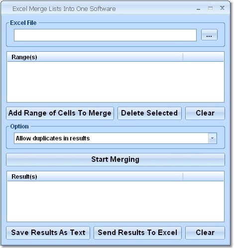 Excel Merge Lists Into One Software