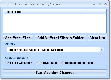 Excel Significant Digits (Figures) Softw