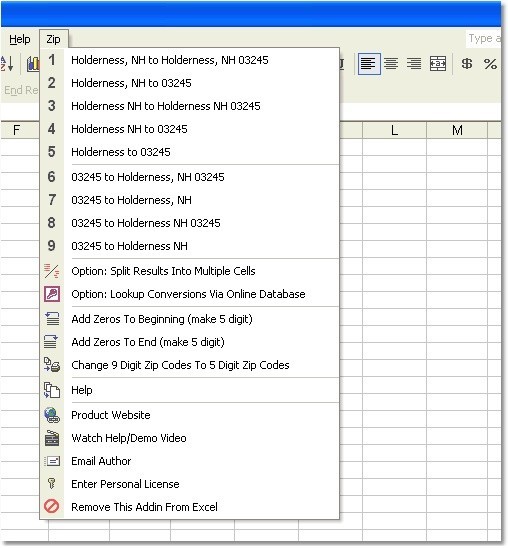 Excel Zip Codes Convert, Lookup & Format