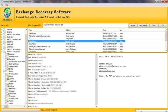 Exchange 2003 Email Recovery