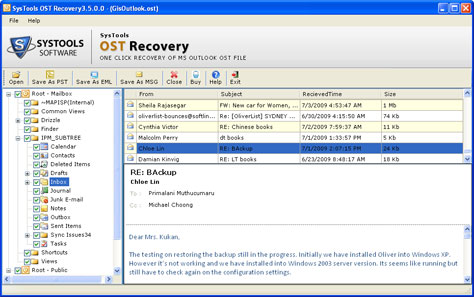 Exchange Server OST File Recovery Tool