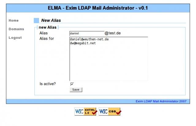 Exim Ldap Mail Administrator
