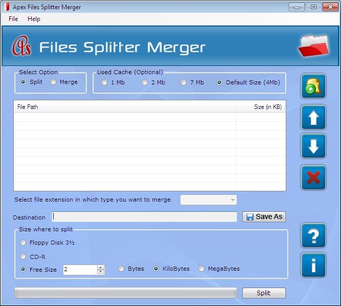 Files Splitter Software