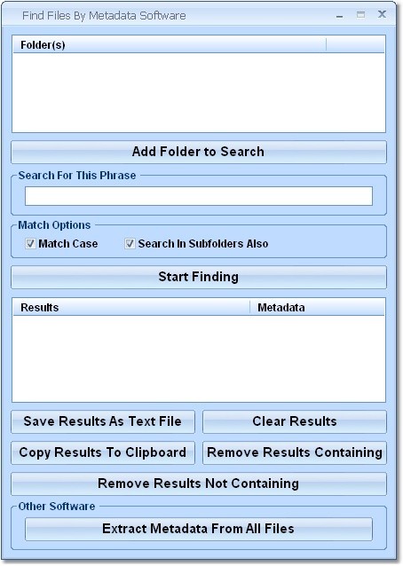 Find Files By Metadata Software