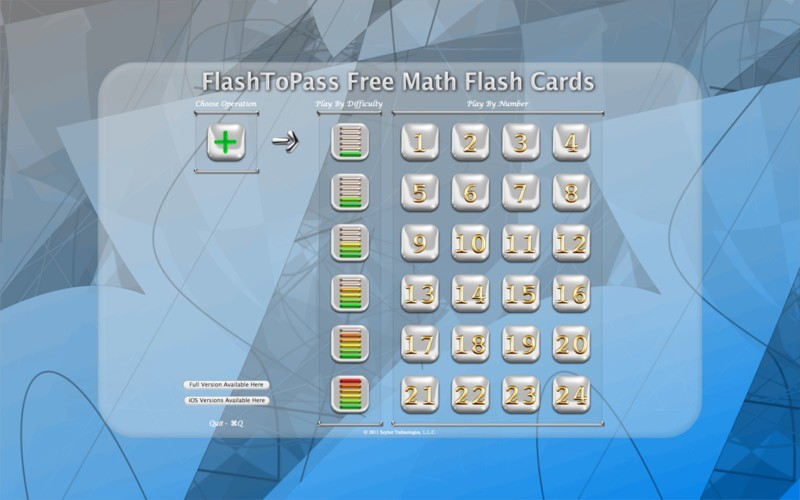 FlashToPass Free Math Flash Cards