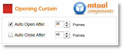 Flash Curtain Opening Component