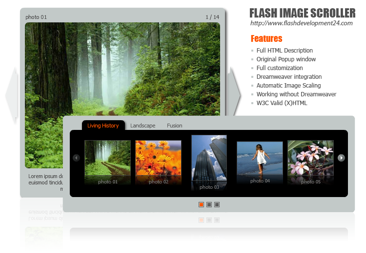 Flash Image Scroller DW Extension