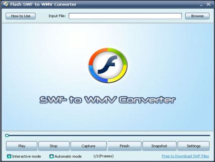 Flash SWF to WMV Converter