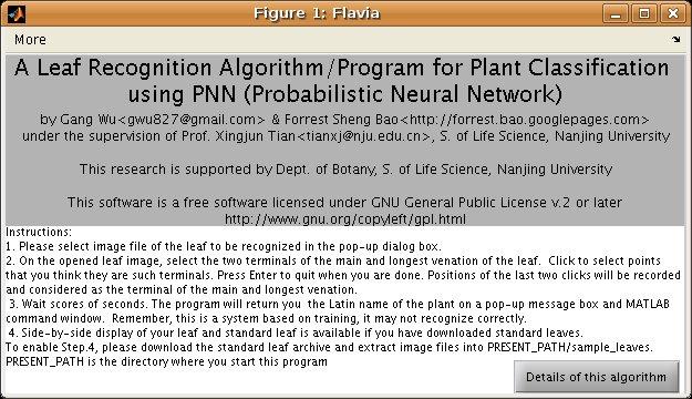 Flavia Plant Leaf Recognition System