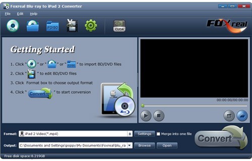 Foxreal Blu-ray to iPad 2 Converter V