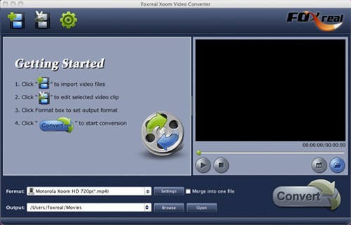 Foxreal Xoom Video Converter for Mac V