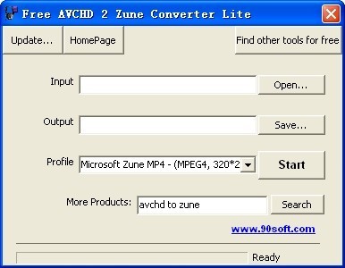 Free AVCHD 2 Zune Converter Lite